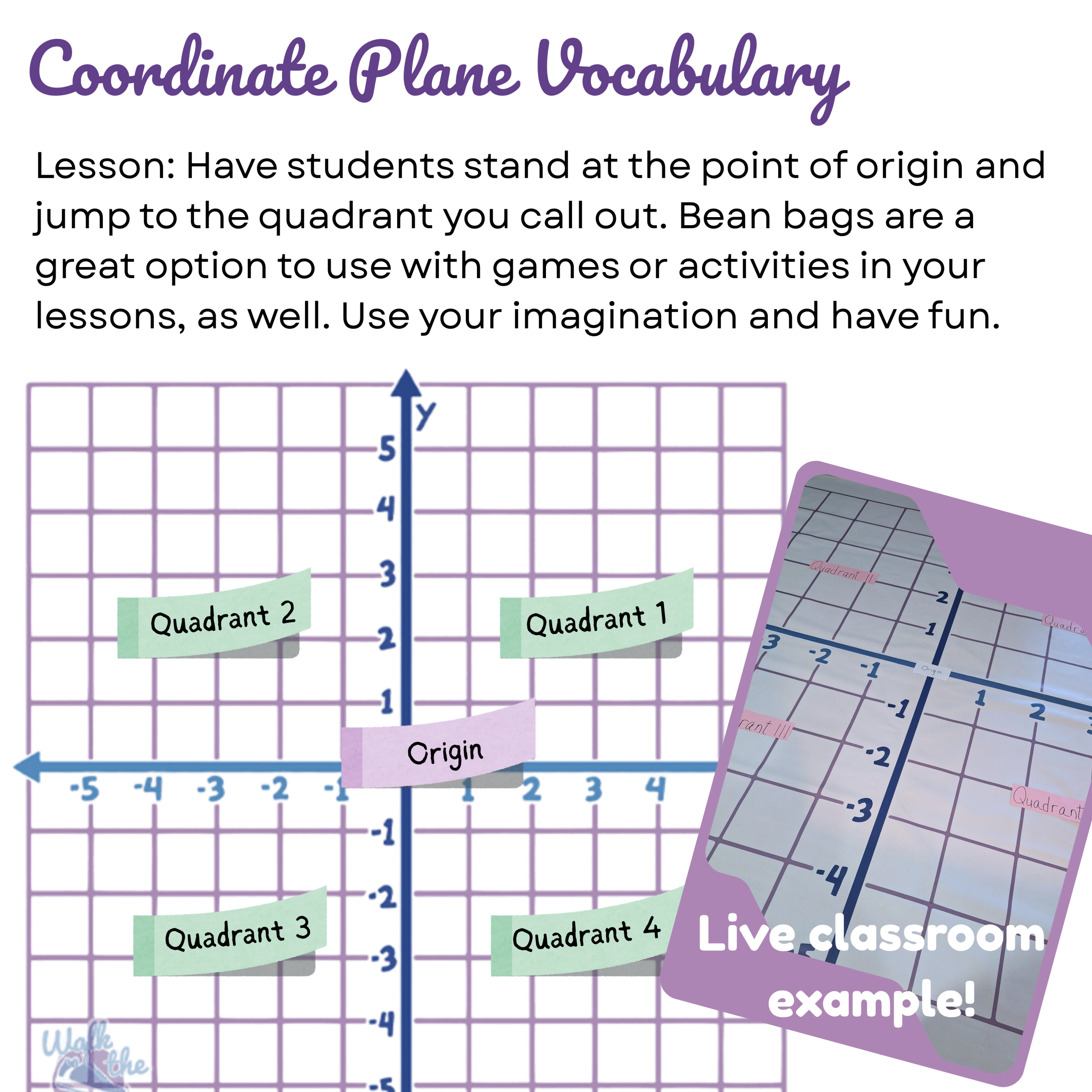 Vocabulary of the Coordinate Plane